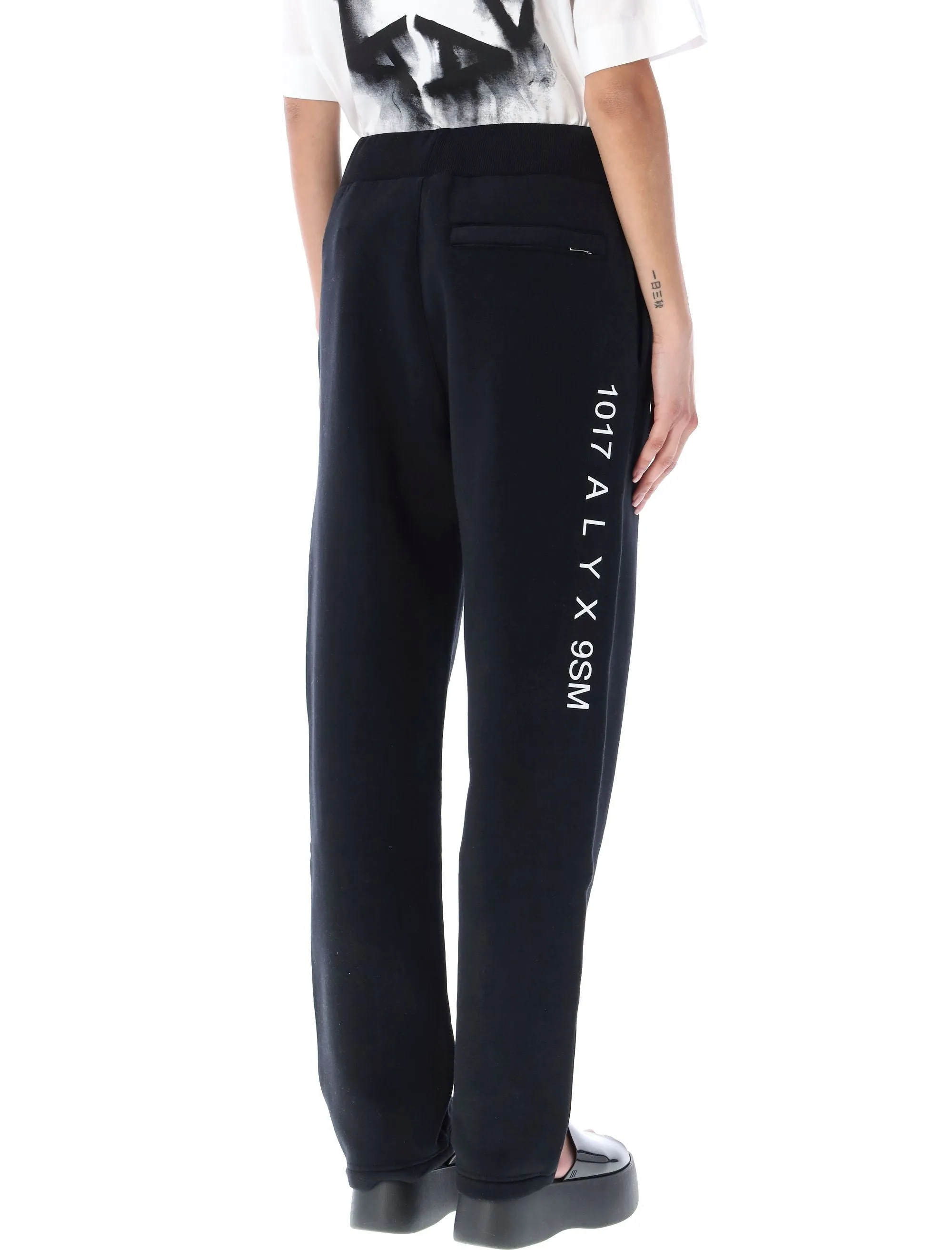 1017 ALYX 9SM Drawstring Sweatpants - Logo Design Detail