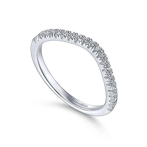 14K White Gold Matching Wedding Band