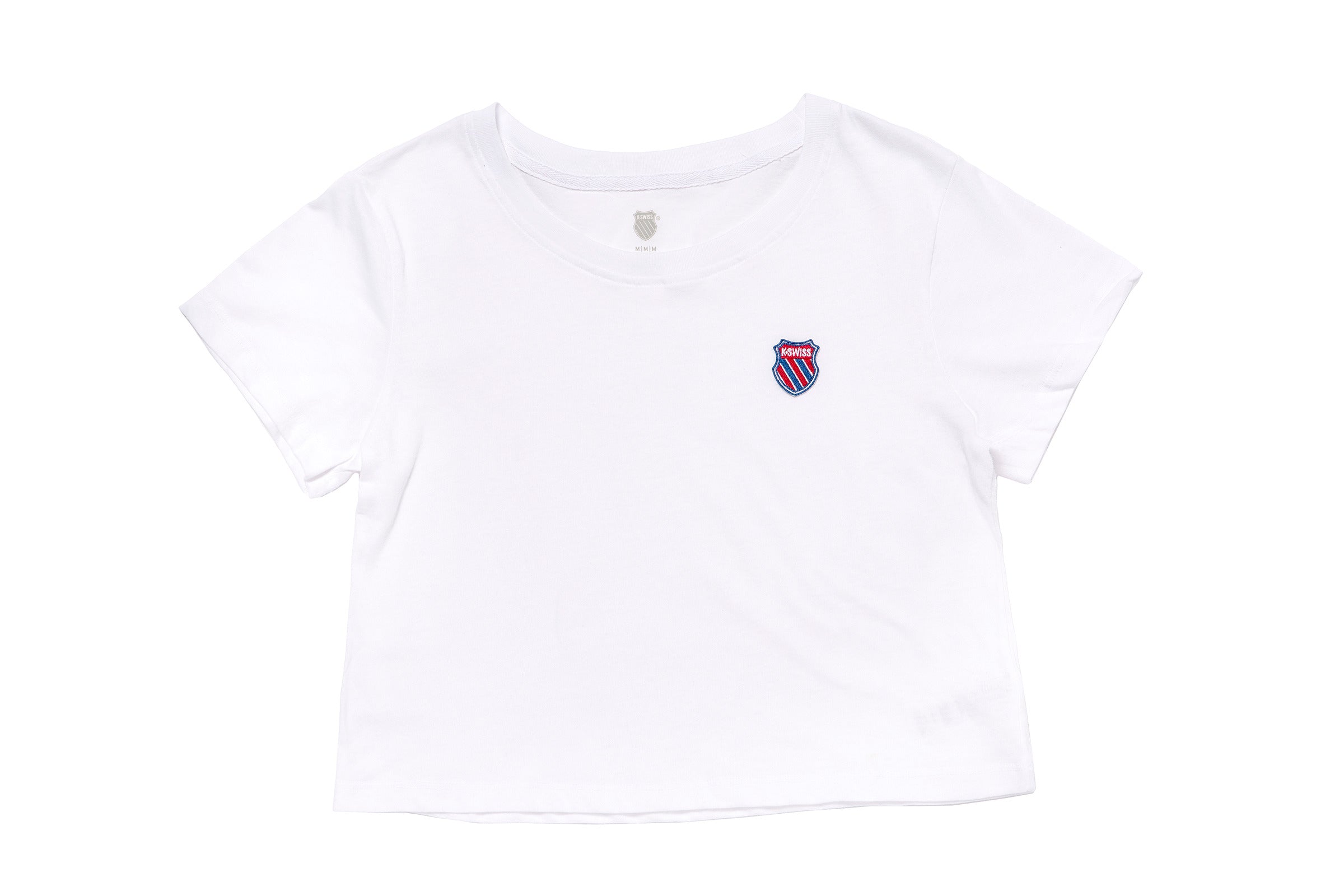 192435-194 | Women's Tiebreaker Cropped Tee | Stark White - Buy now!