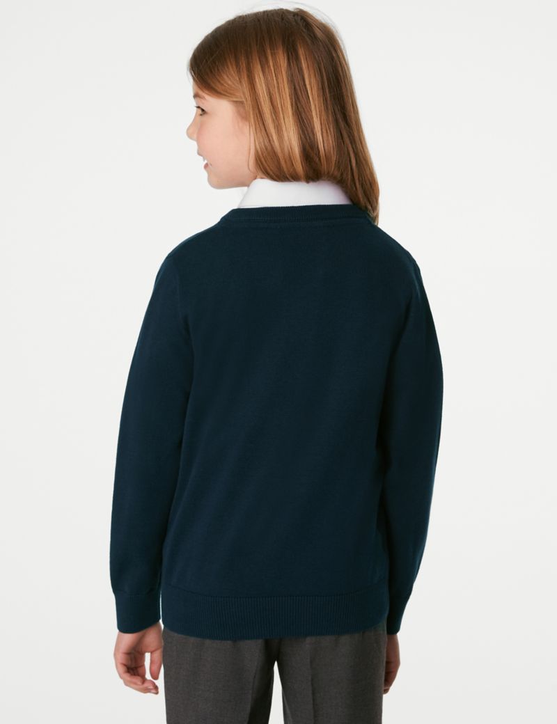 2 pack cotton school jumper, unisex, for ages 3-18.