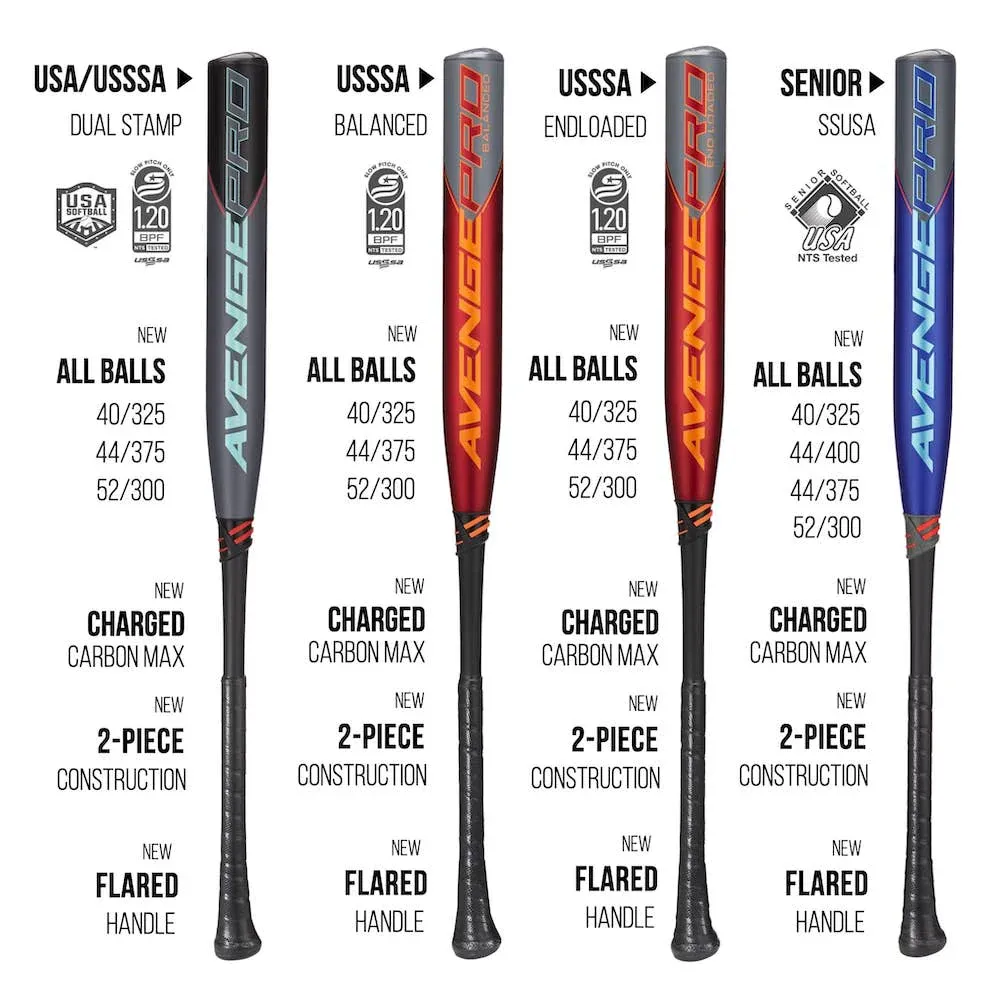 2023 AXE Avenge Pro Flared Balanced NSA USSSA Slowpitch Softball Bat L154K-FLR