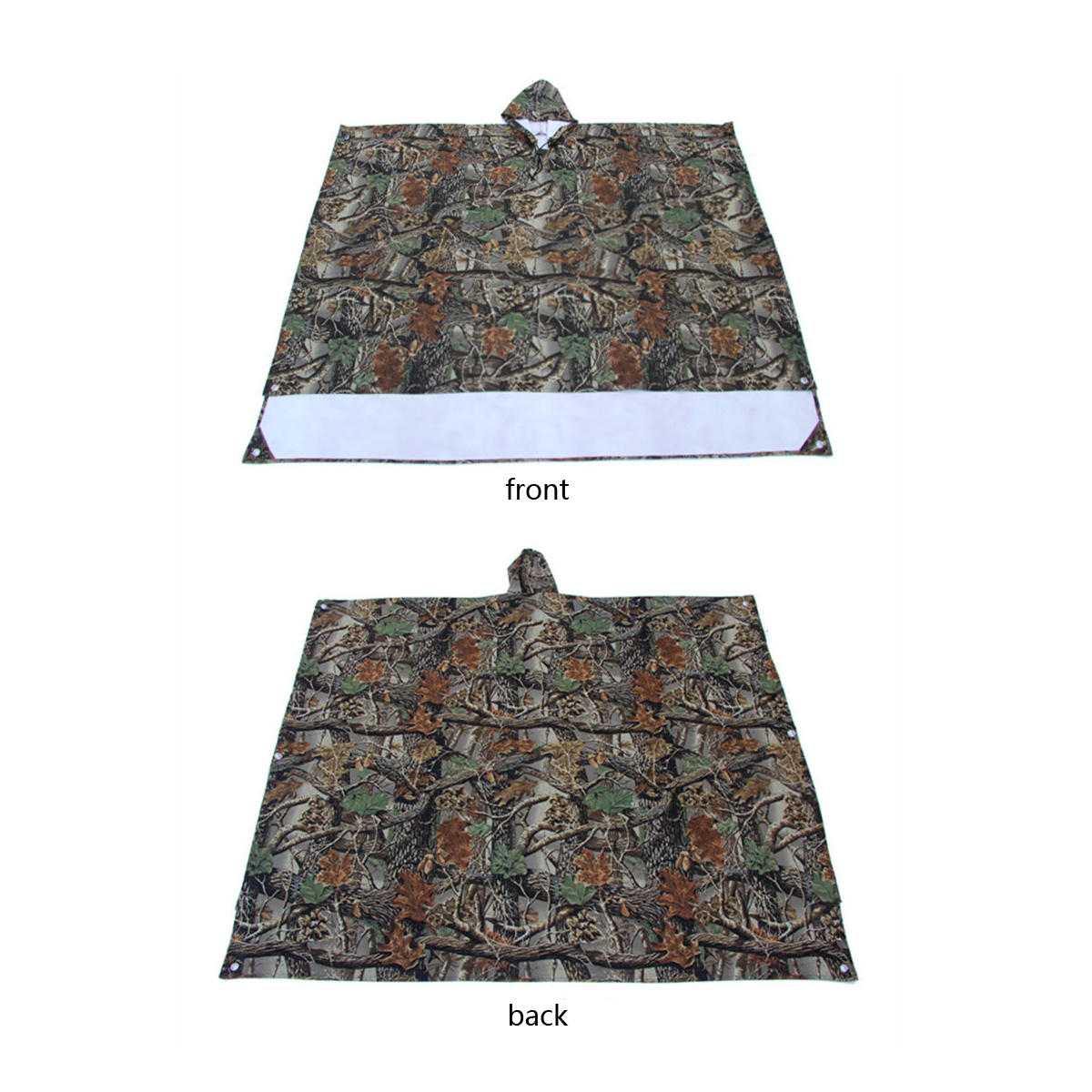 3 In 1 Multifunctional Camouflage Raincoat Poncho Backpack that also serves as a Rain Cover, Awning Tent, and Rainning Clothing