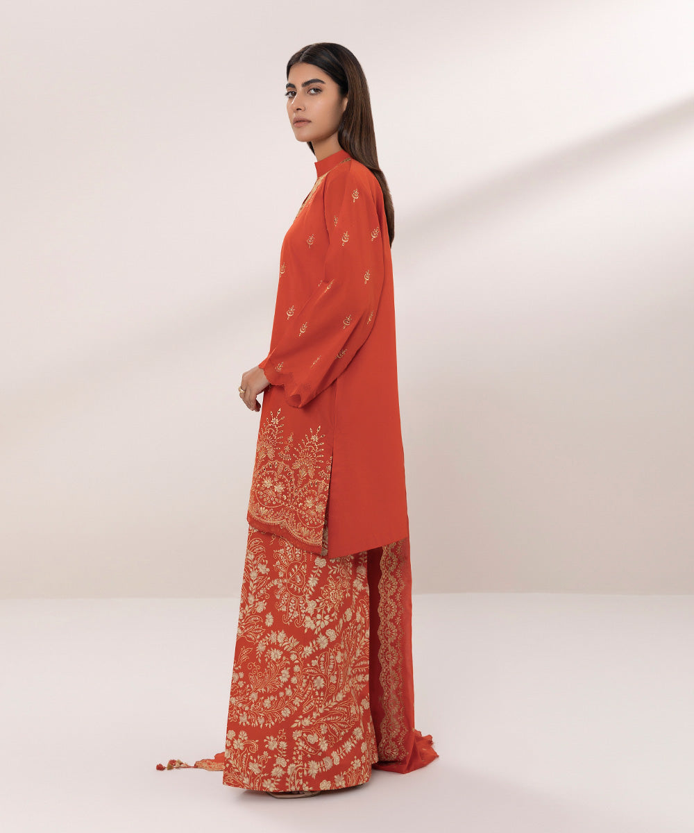 3 Piece Embroidered Lawn Suit - Buy Now!