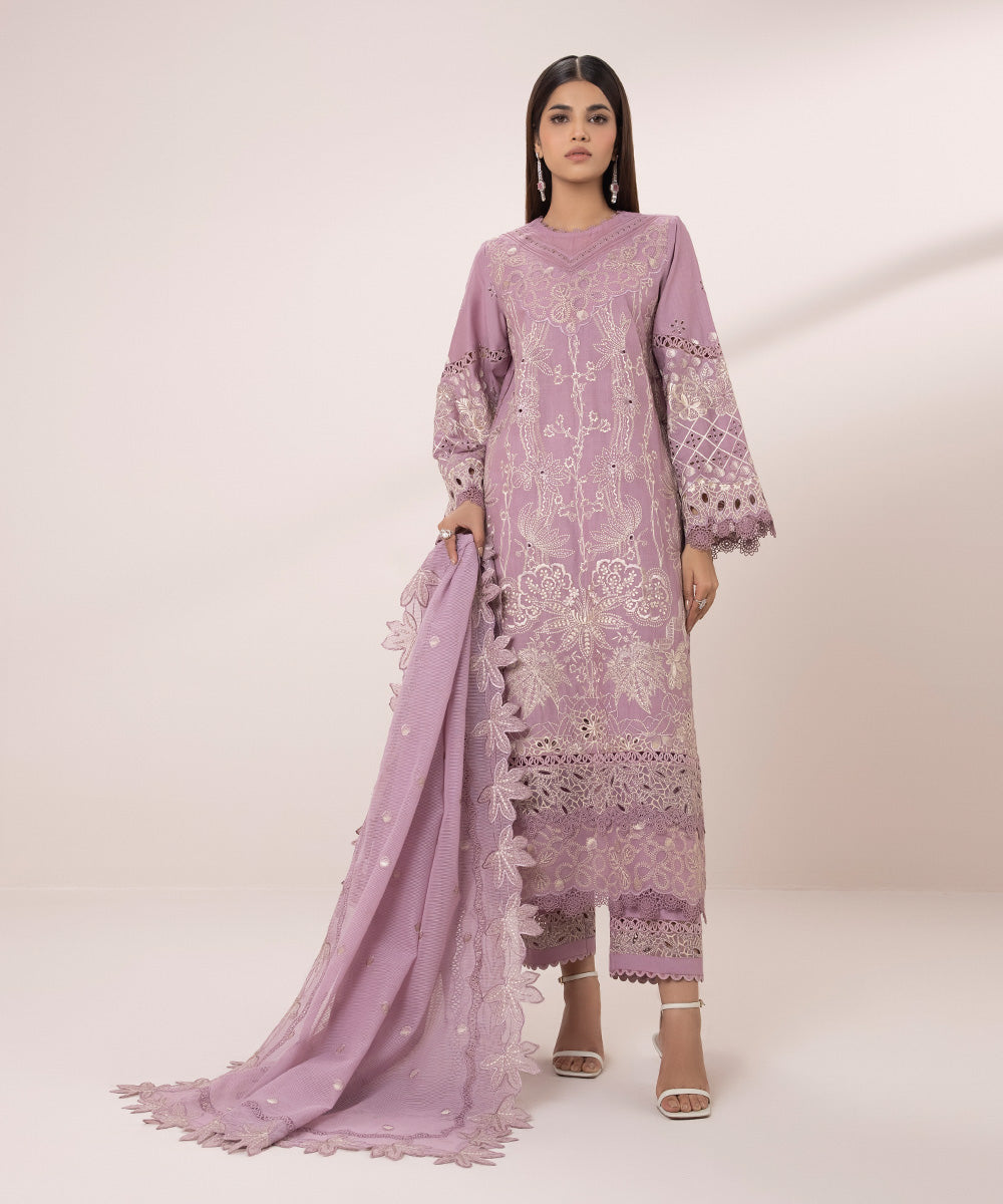 3 Piece Embroidered Lawn Suit - Buy online now