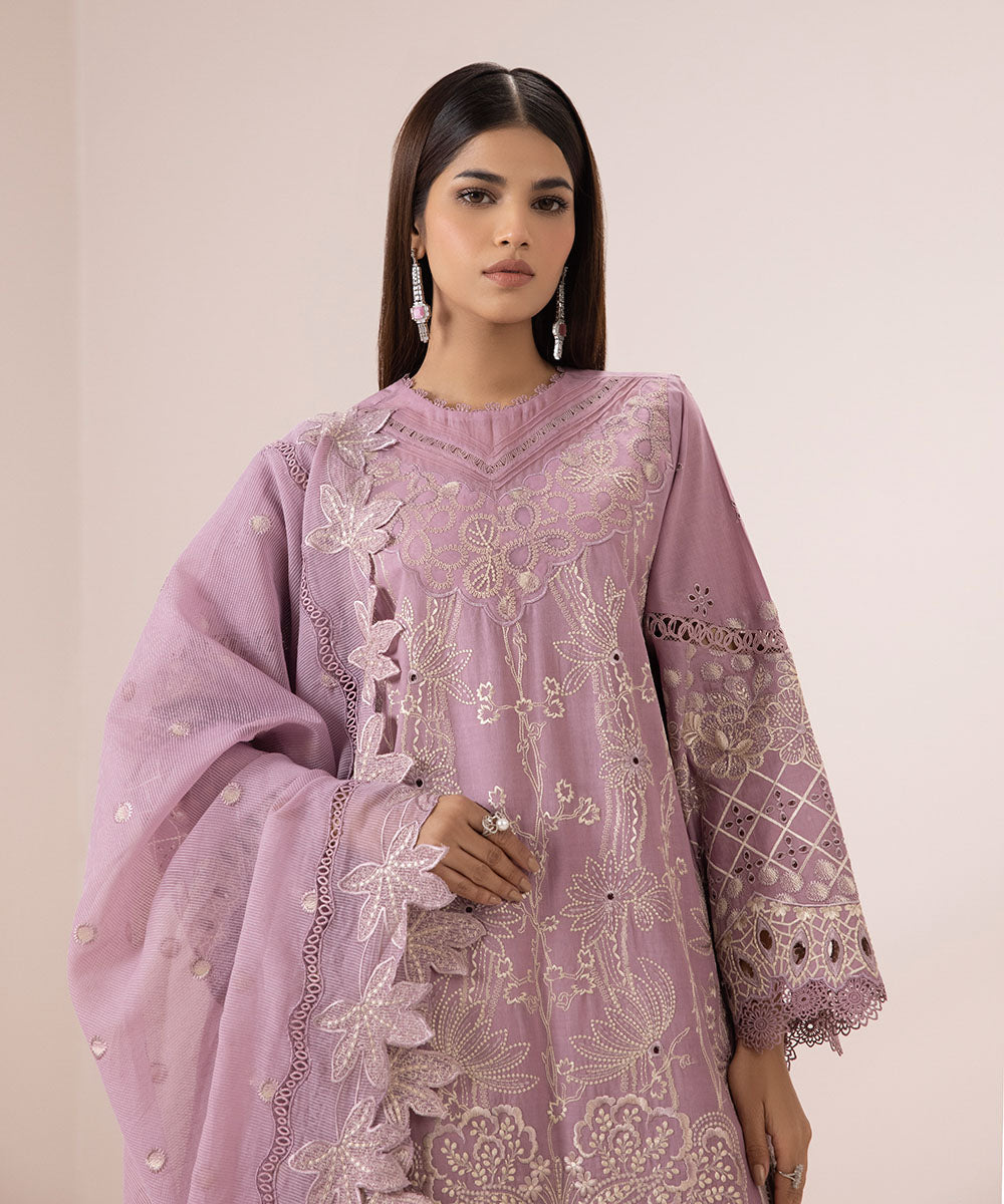 3 Piece Embroidered Lawn Suit - Buy online now