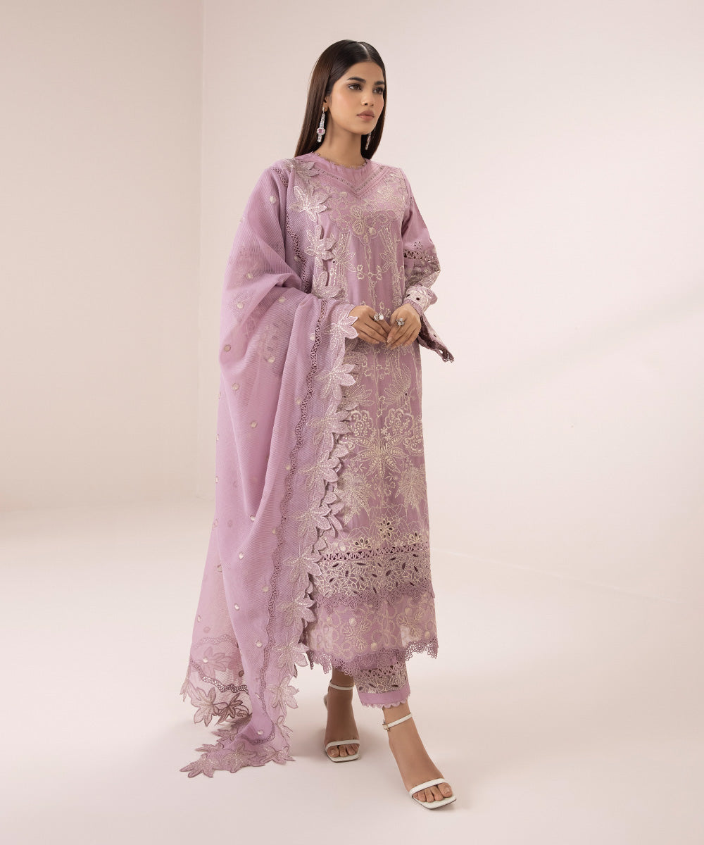 3 Piece Embroidered Lawn Suit - Buy online now