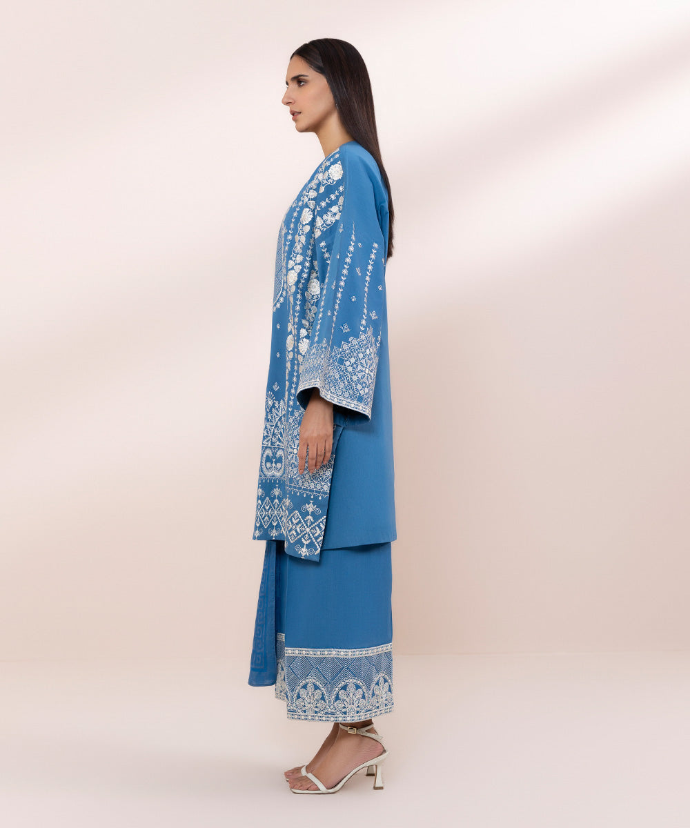 3 Piece Embroidered Lawn Suit - Shop Now