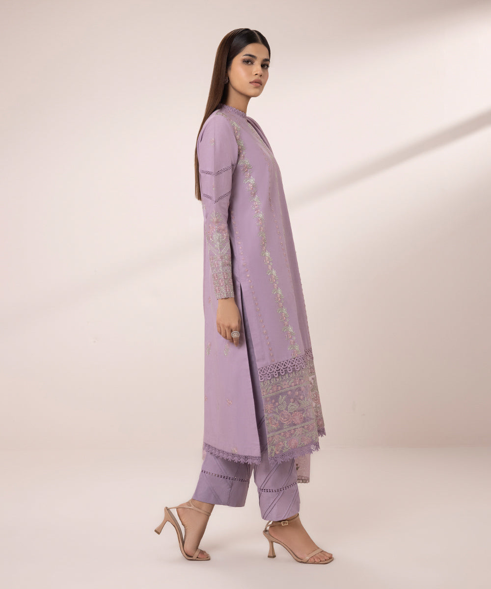 3 Piece - Lawn Suit with Embroidery