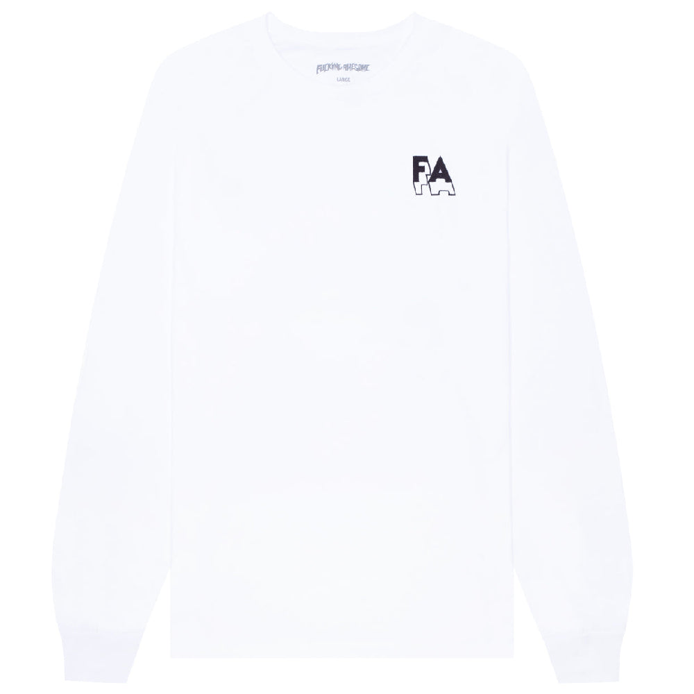 3D Long Sleeve T-Shirt - White, available from FA