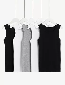 5-pack Cotton Vests for Kids (2-14 Years)