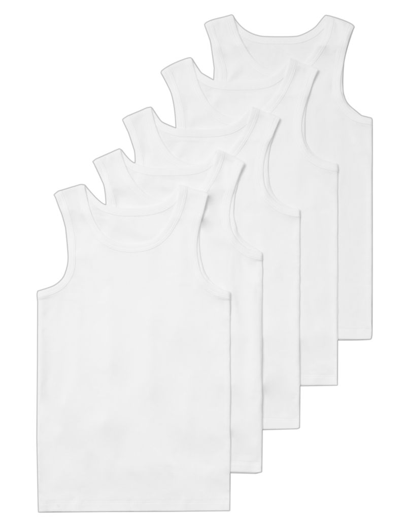 5-pack of Cotton Vests for Children (2-14 Years)