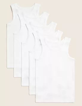 5-pack of Cotton Vests for Children (2-14 Years)