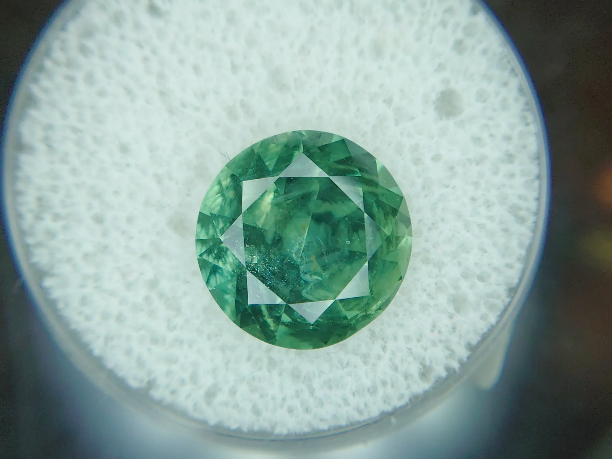 7.35 carat Natural Green Eldorado Bar Montana Sapphire