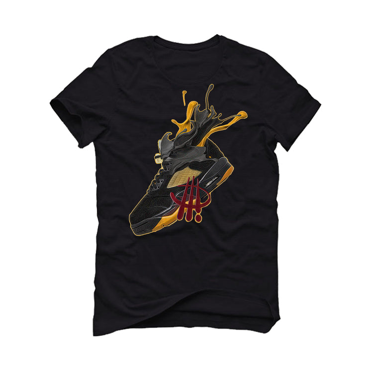 A Ma Maniére x Air Jordan 5 Black | illcurrency Black T-Shirt (SPLASH 5)