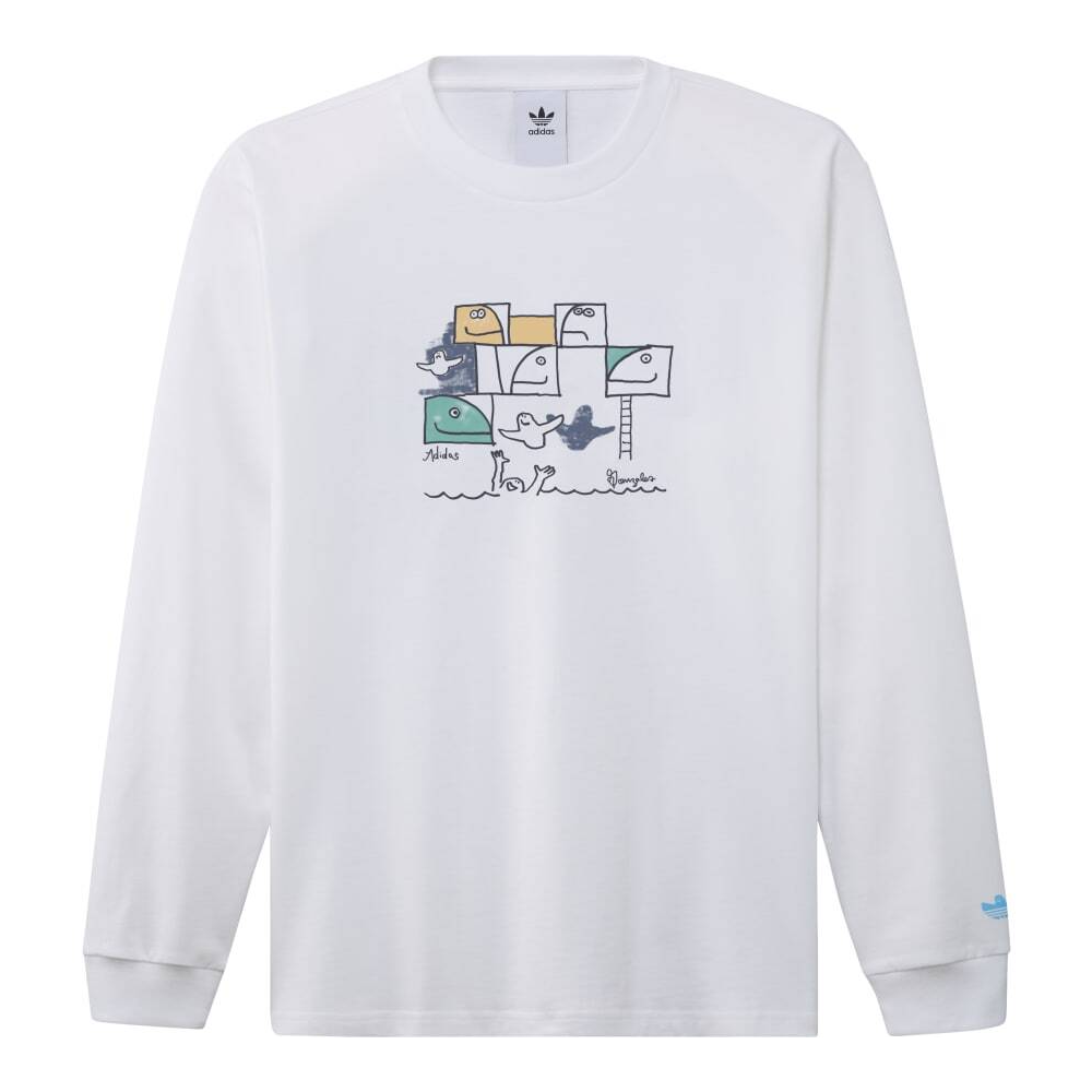 Adidas G Shmoo Long Sleeve Tee White