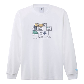 Adidas G Shmoo Long Sleeve Tee White