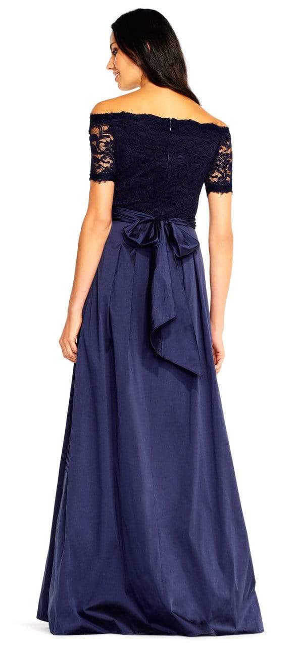 Adrianna Papell Off-Shoulder Taffeta A-line Gown - AP1E201965