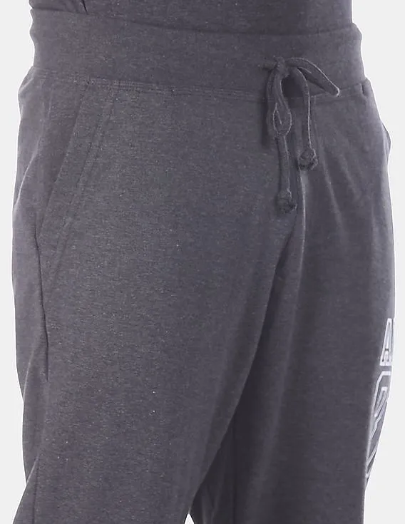 Heathered Charcoal Men's Joggers with Elasticized Drawstring Waist from Aeropostale