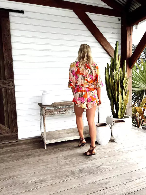 Agave Print Playsuit