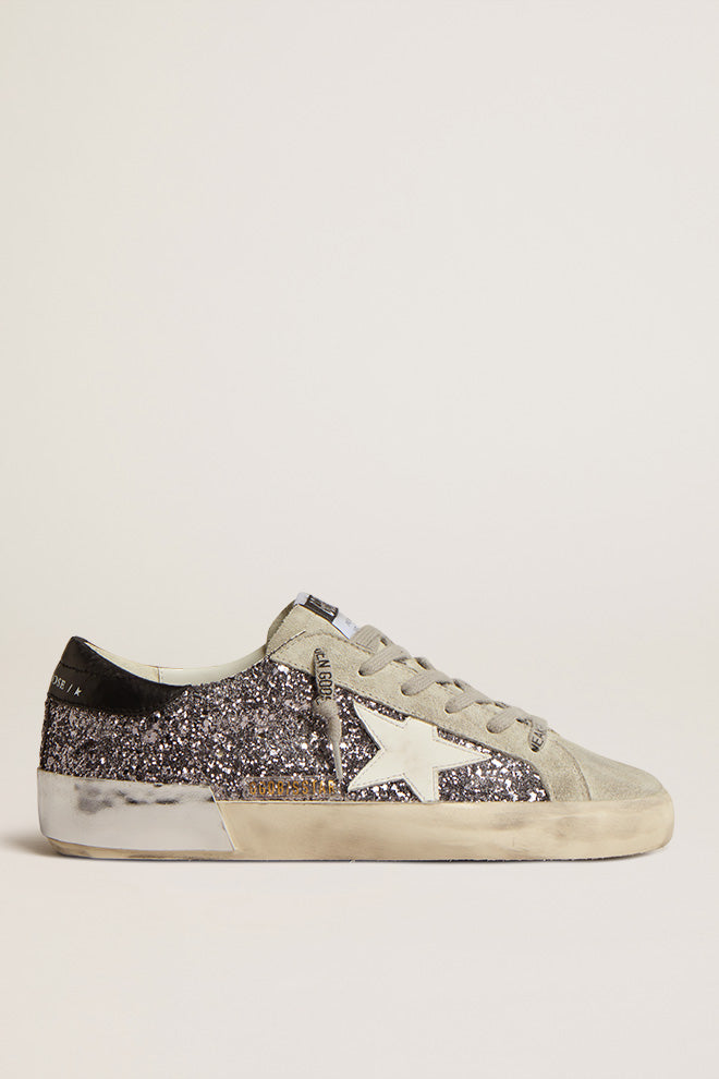 Anthracite Glitter Super Star Sneaker