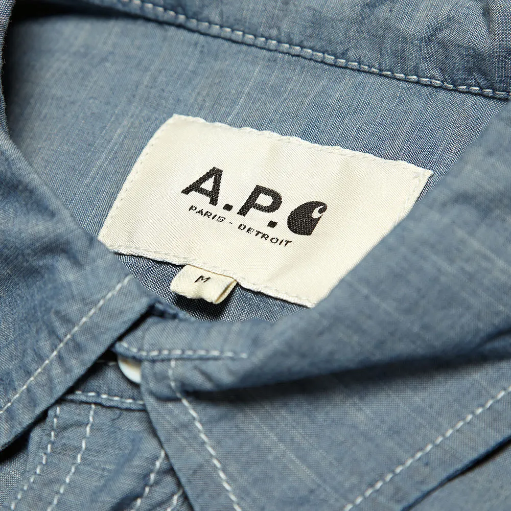 A.P.C. Carhartt Sailor Shirt in Blue