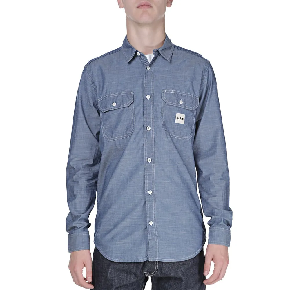 A.P.C. Carhartt Sailor Shirt in Blue