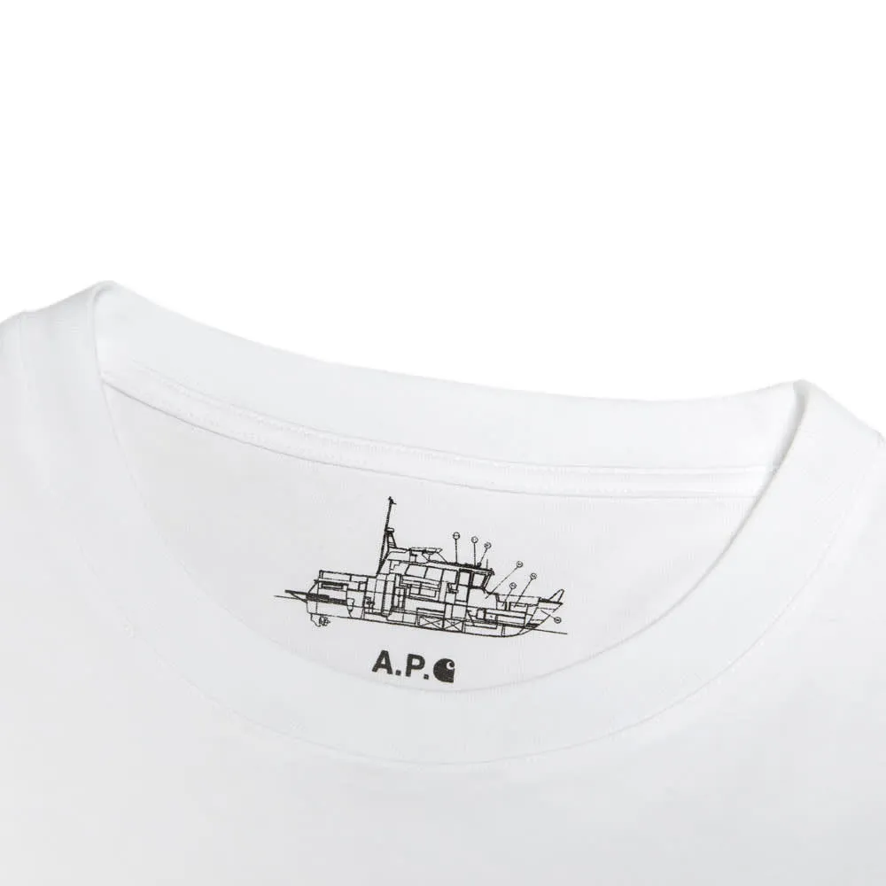 A.P.C. Carhartt collaboration white undershirt.