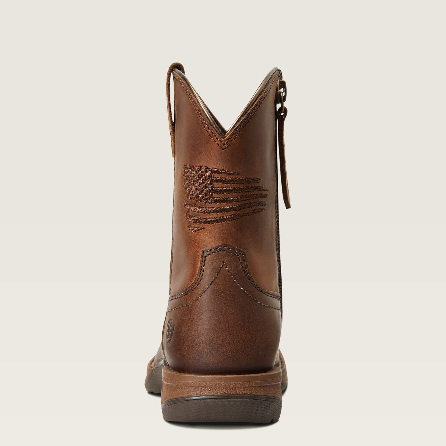 Distressed Brown Ariat Kids' Anthem Patriot Western Boot