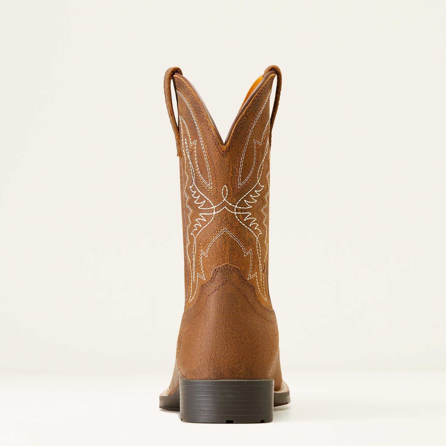 Distressed Tan Ariat Kids' Hybrid Rancher Western Boot