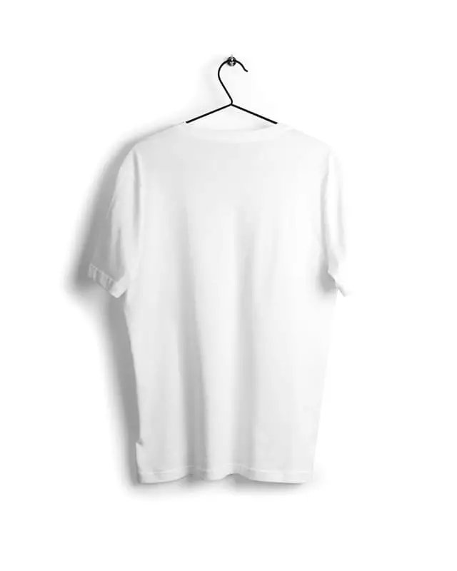 Arya White Basic T-shirt with Digital Graphics