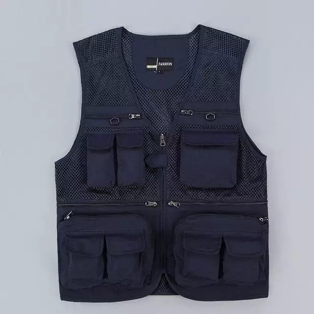 ASHORESHOP Men's Vest Tactical Gear Vest Summer Photographer Waistcoat