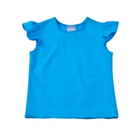 Athletic Angel Sleeve Tee Shirt - Turquoise