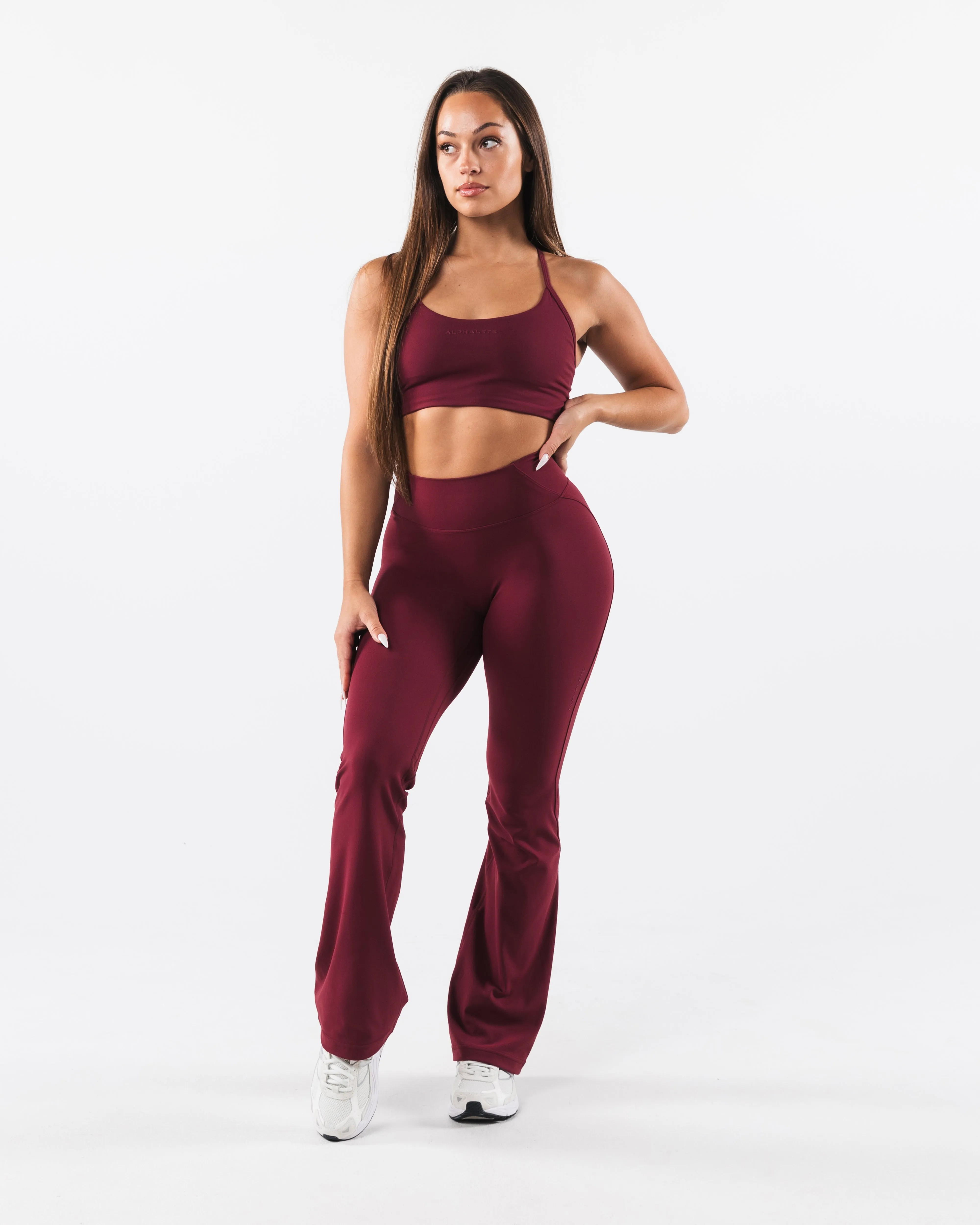 Aura Flare Pants - Cranberries