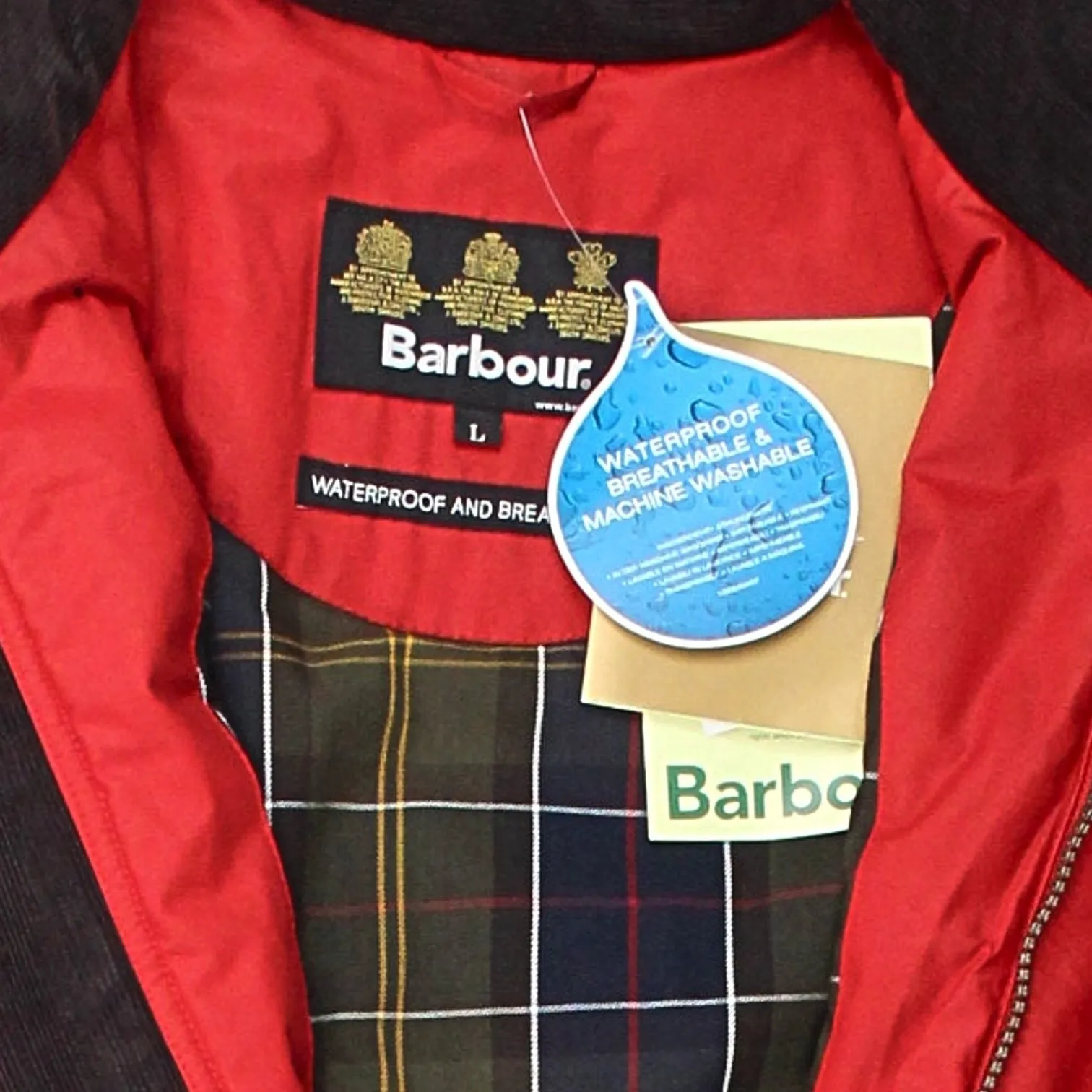 Barbour Red Waterproof & Breathable Coat - Best Seller