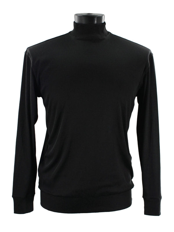 Bassiri black high neck long sleeve t-shirt 632