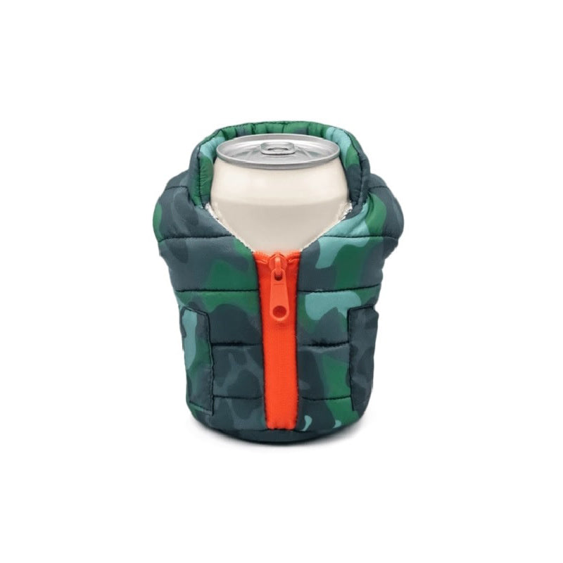 Beverage Vest Green/Orange Camo