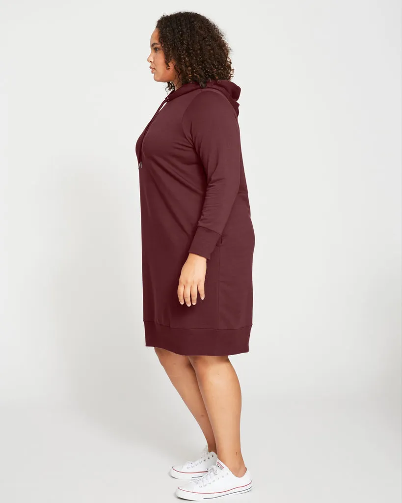 Black Cherry Bree Hooded Sweatshirt Dress