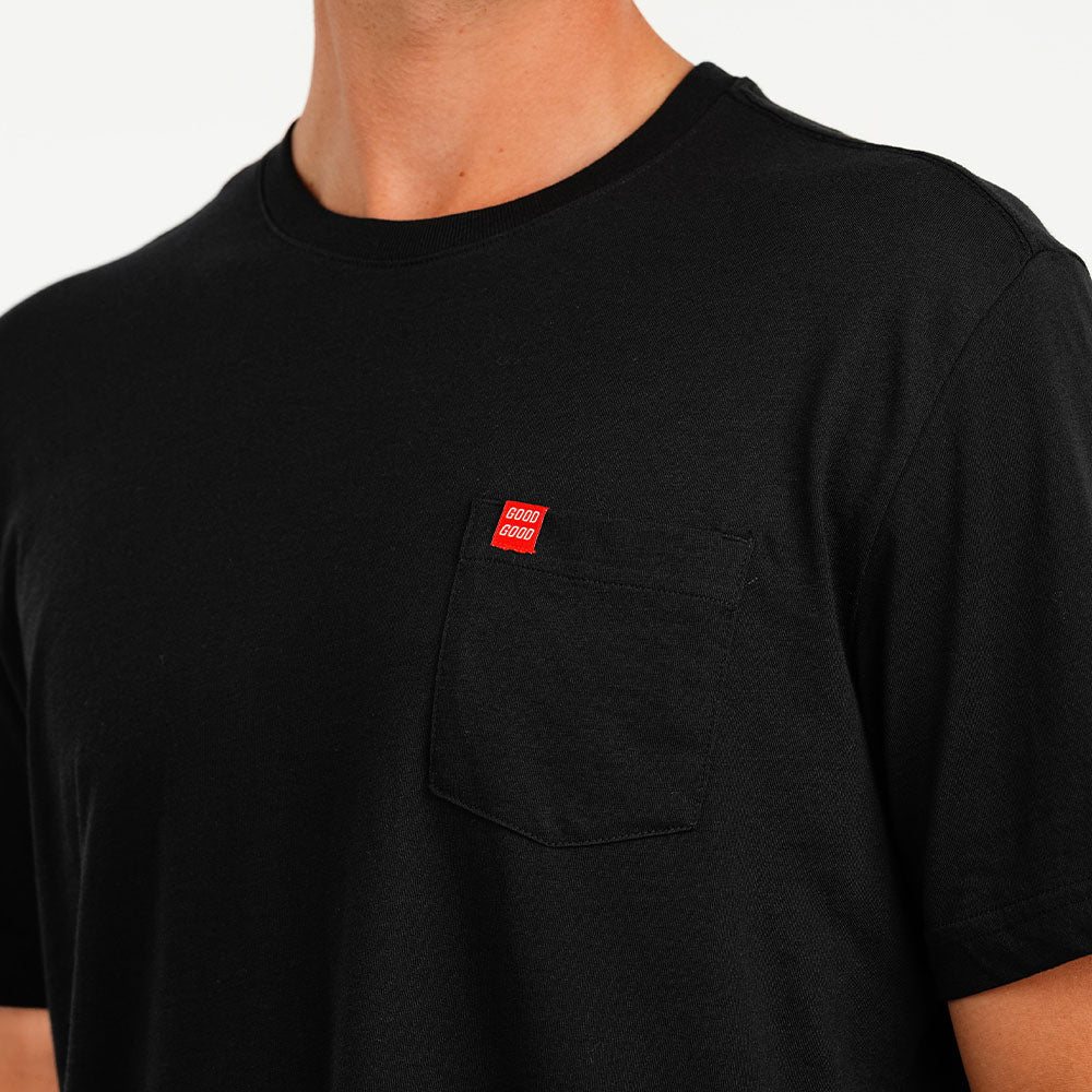 Black Elite Pocket Tee