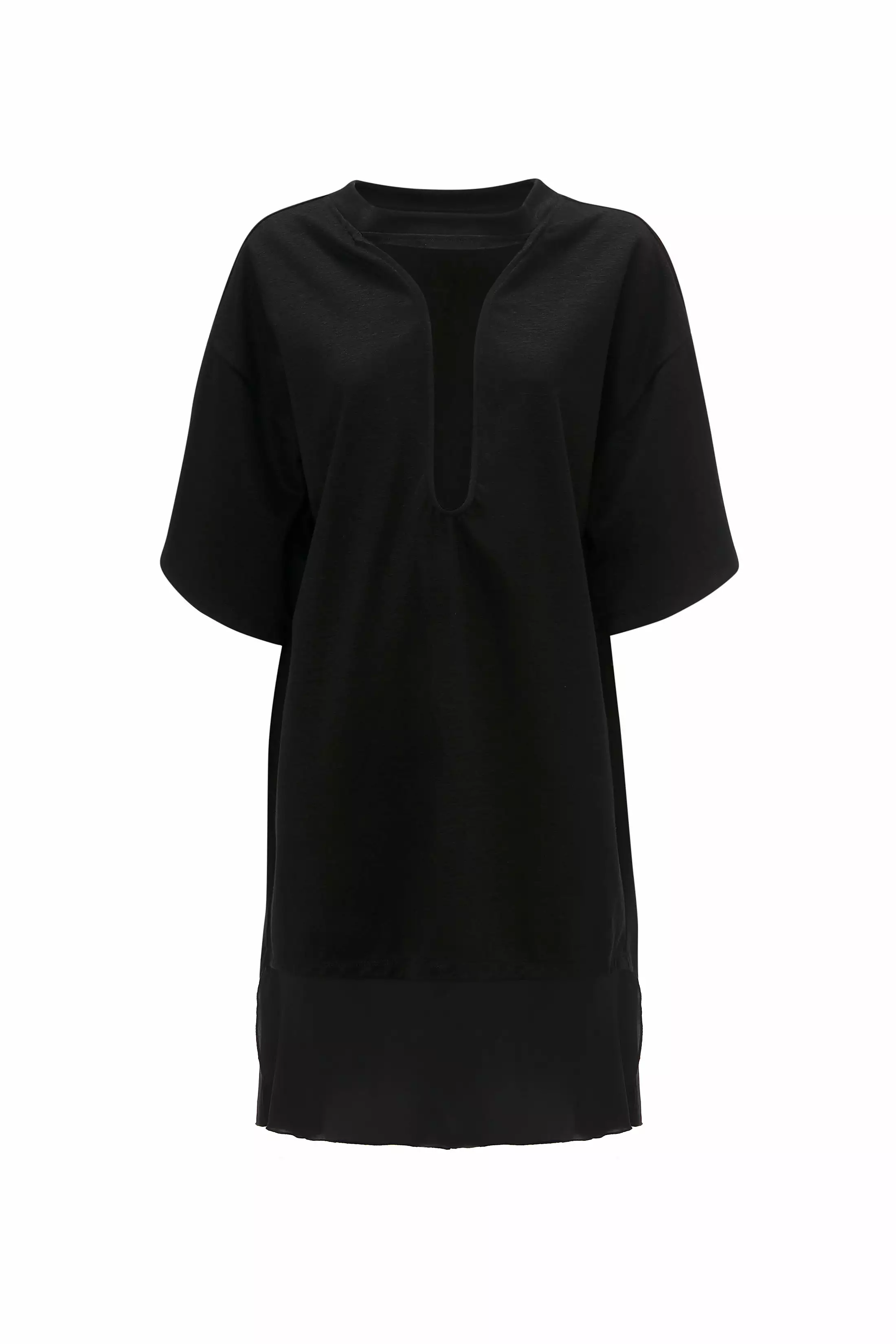 Black Frame Cut-Out T-Shirt Dress