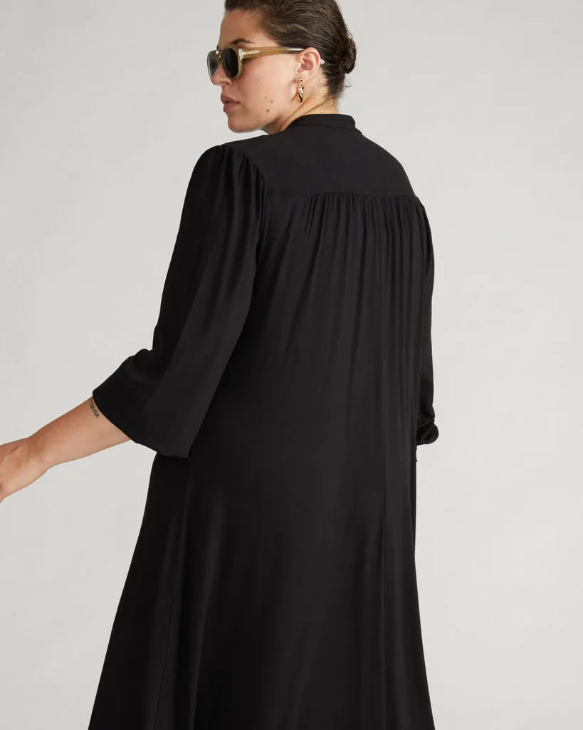 Black Gramercy Liquid Jersey Dress