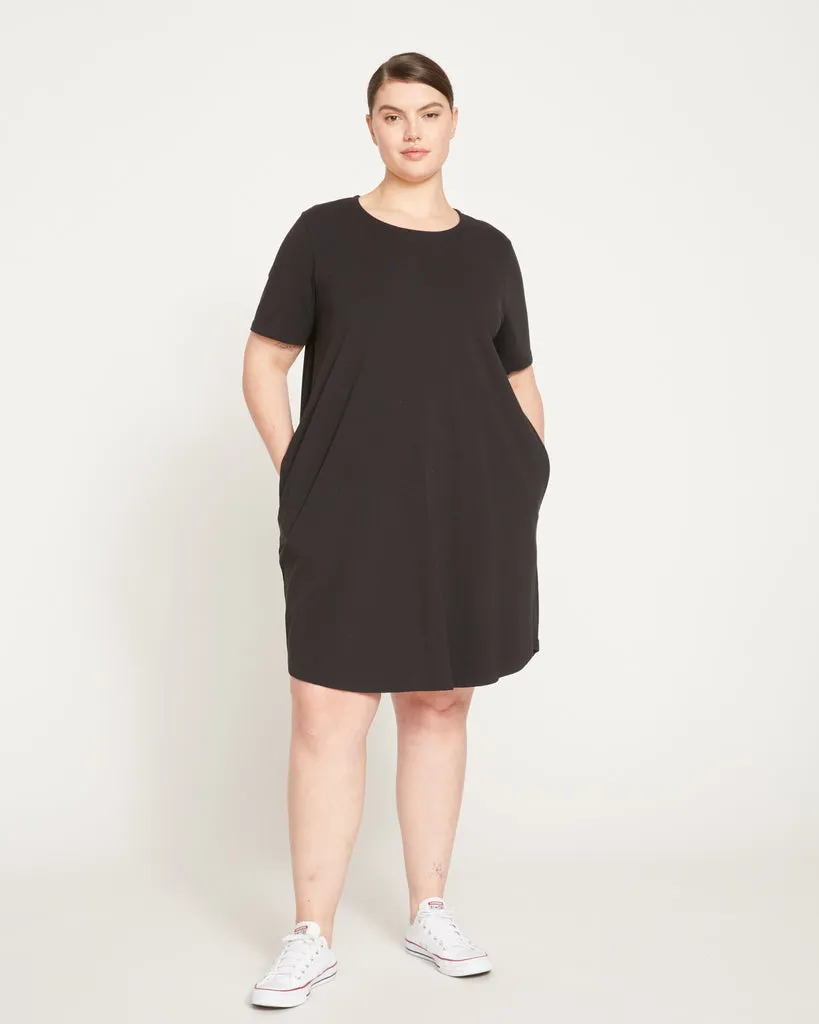 Black Halie T-Shirt Dress