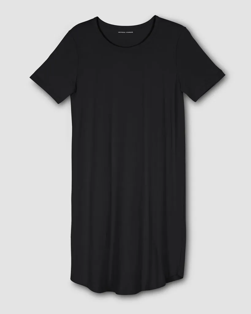 Black Halie T-Shirt Dress