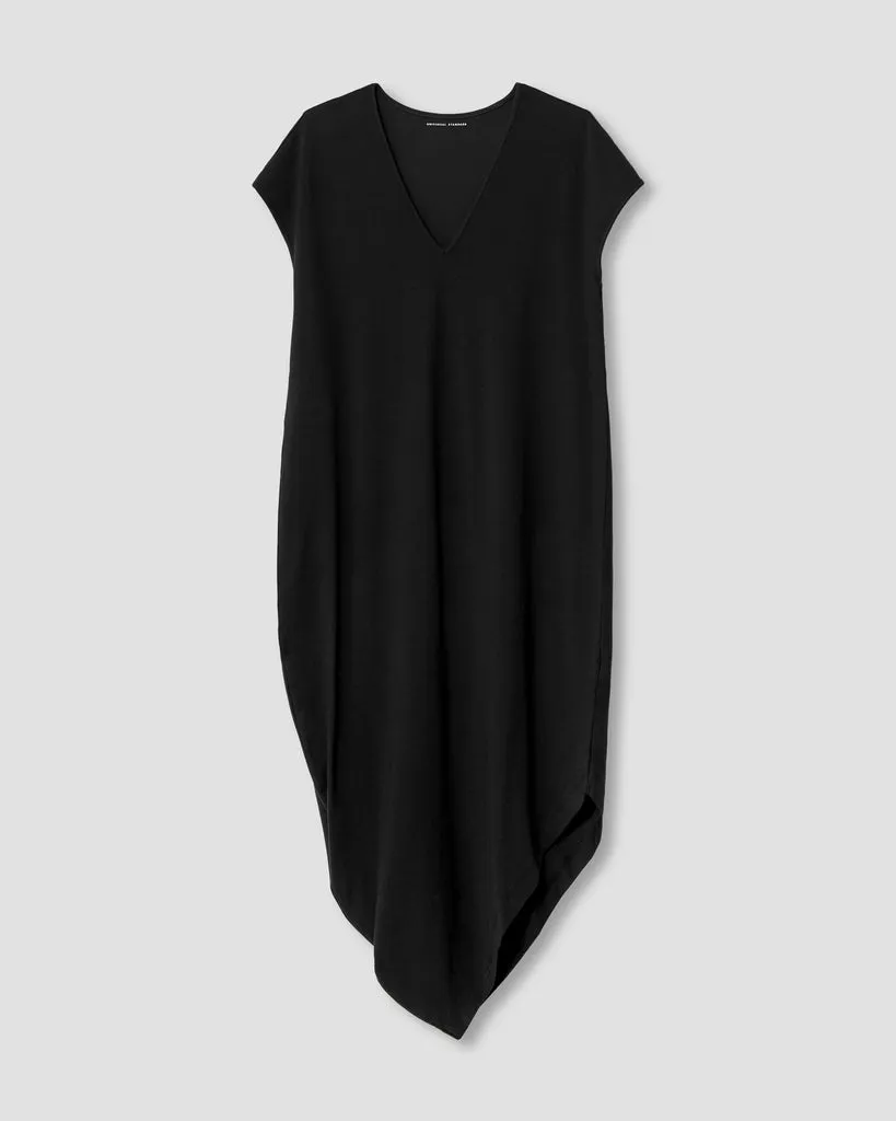 Black Iconic Geneva V-Neck Dress