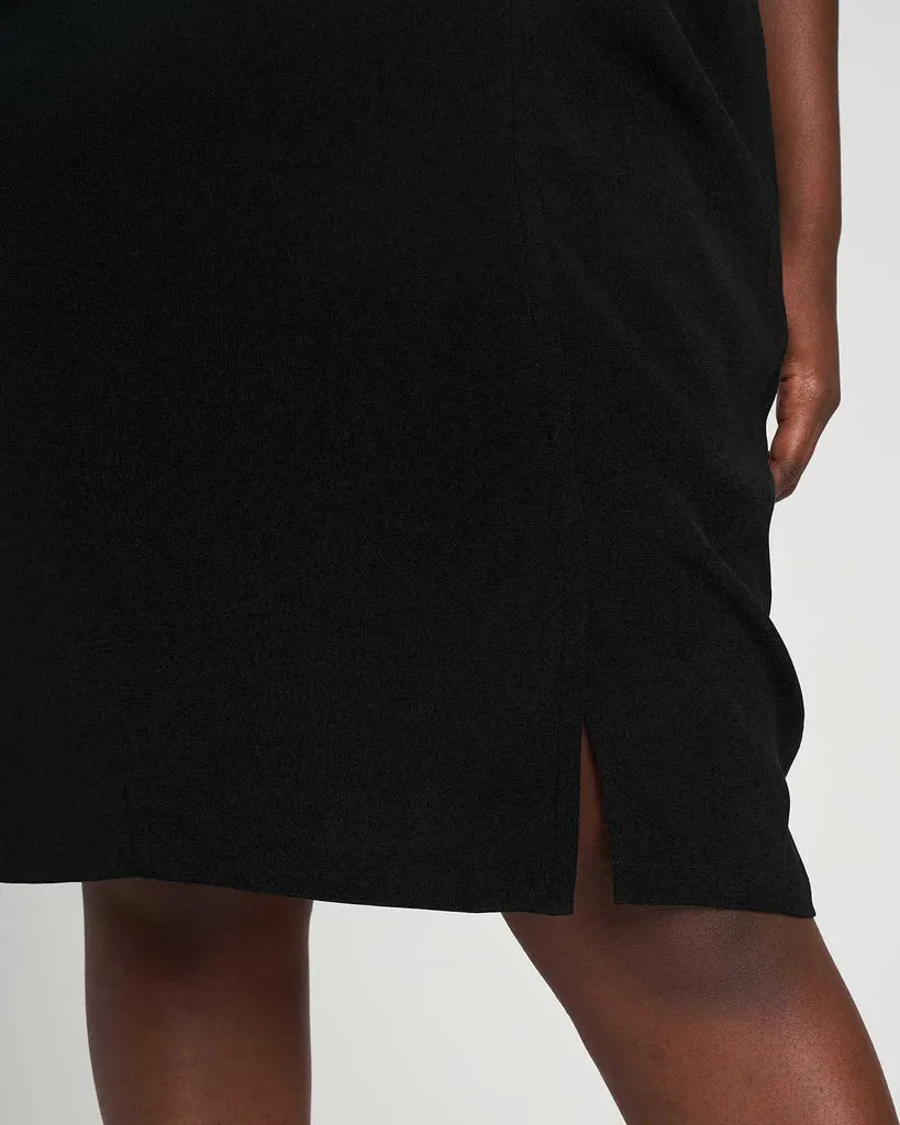 Black Kendra Crepe Dress