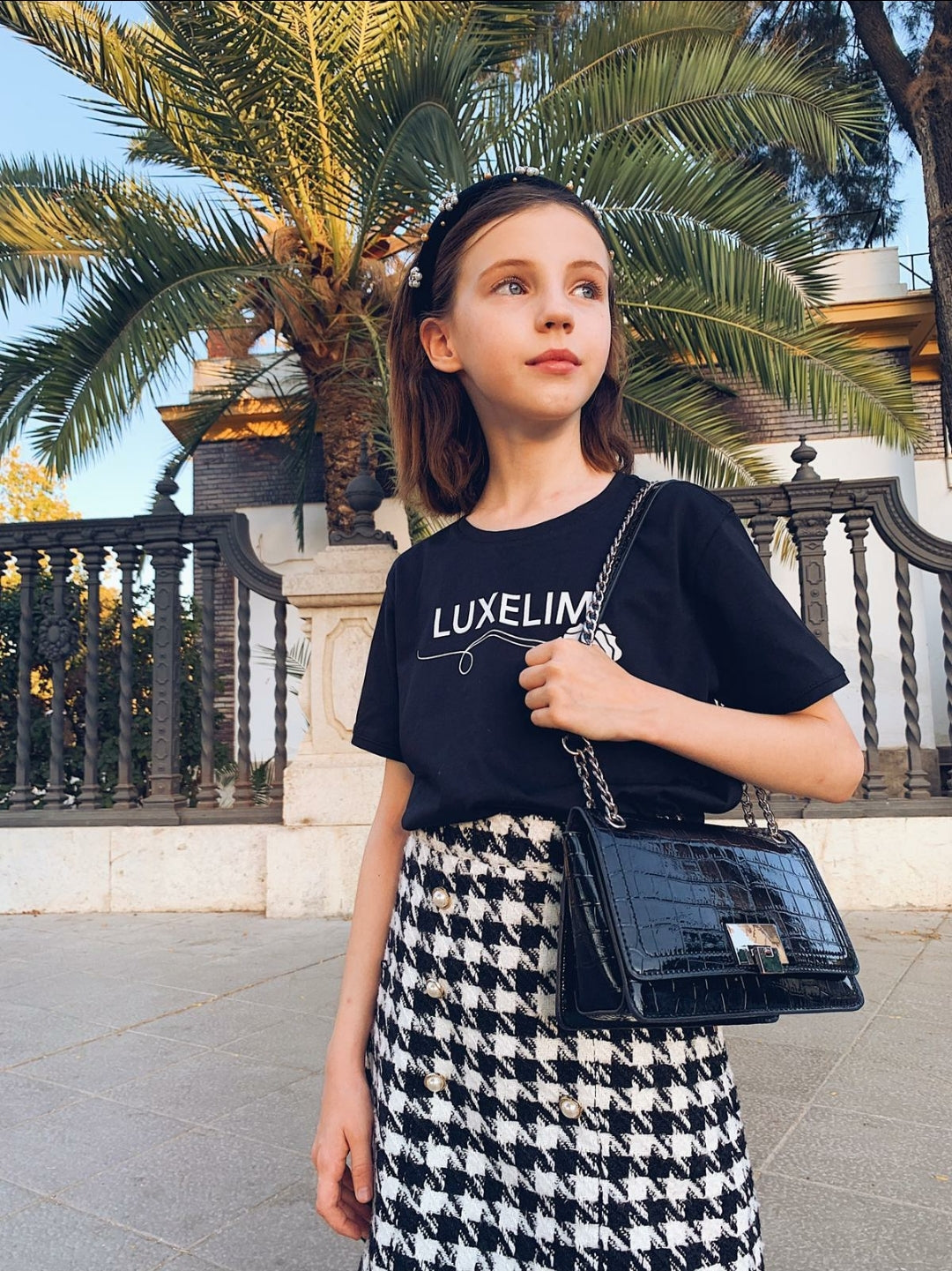 Black Kids T-Shirt from LUXELIM