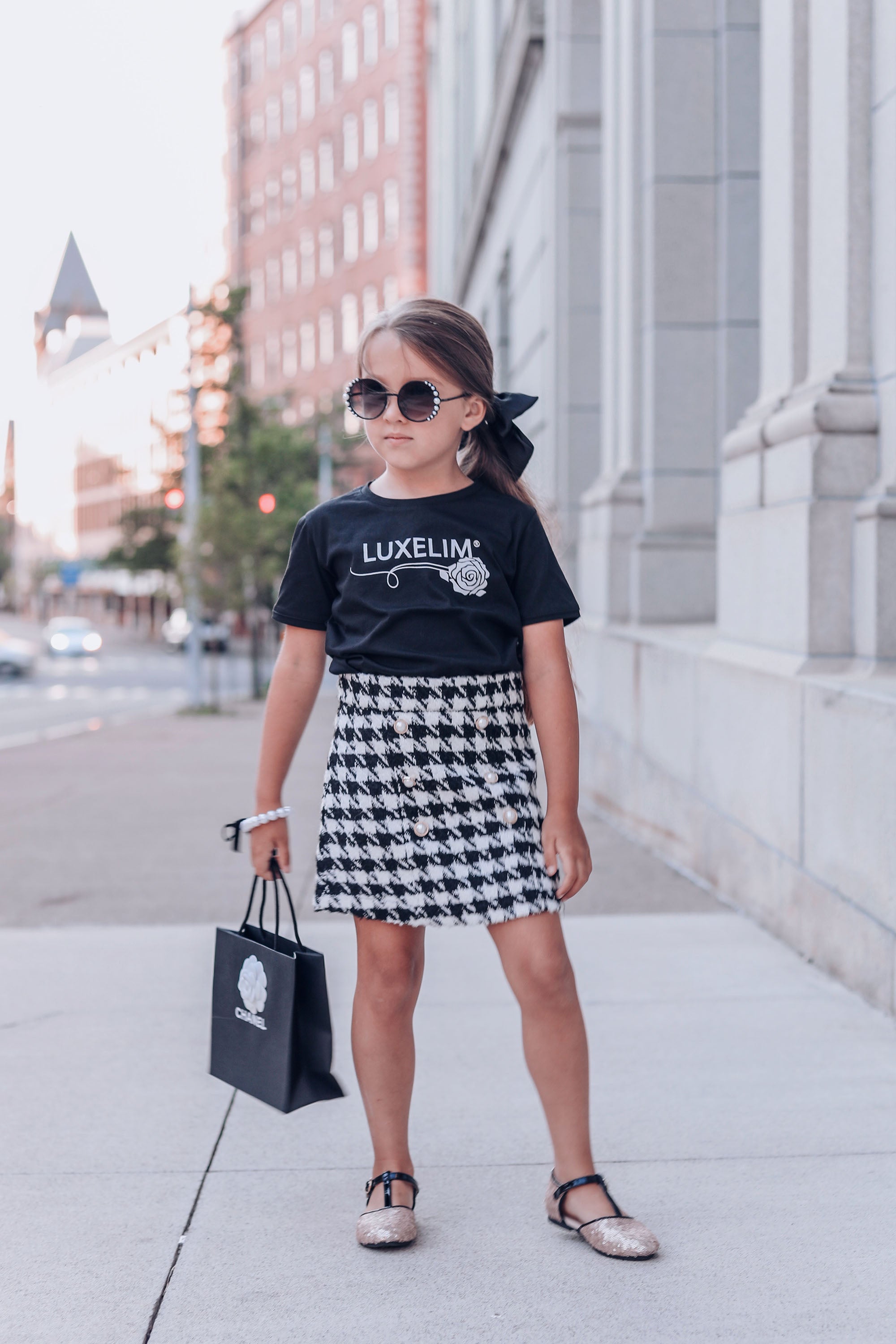 Black Kids T-Shirt from LUXELIM