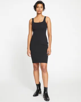 Black Knitted Tank Dress