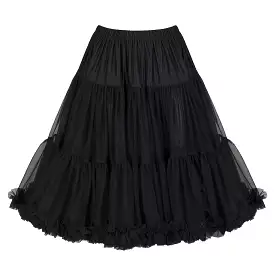 Black Net Vintage 50s Petticoat Skirt with Extra Volume