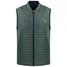 Black Reversible Regular Fit Taffeta Padded Gilet - AW23