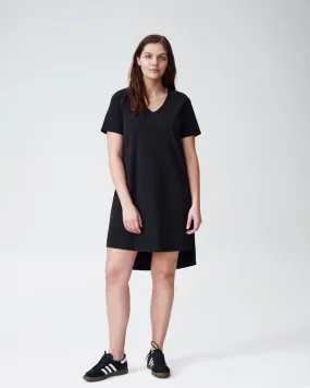 Black Tesino Washed Jersey Dress